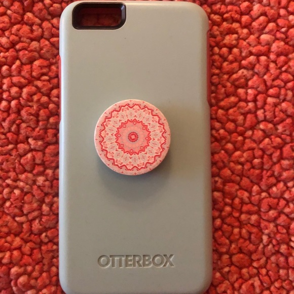 IPHONE 6S+ SYMMETRY SERIES OTTER BOX W/ POPSOCKET - Picture 1 of 8